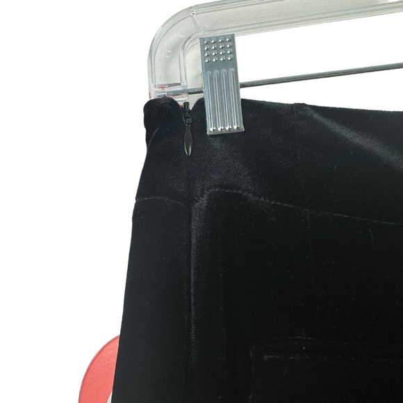 EVA FRANCO NWT Size 6 Hepburn Pant in Black Velvet Wide Leg High Waisted Pocket - Picture 9 of 16